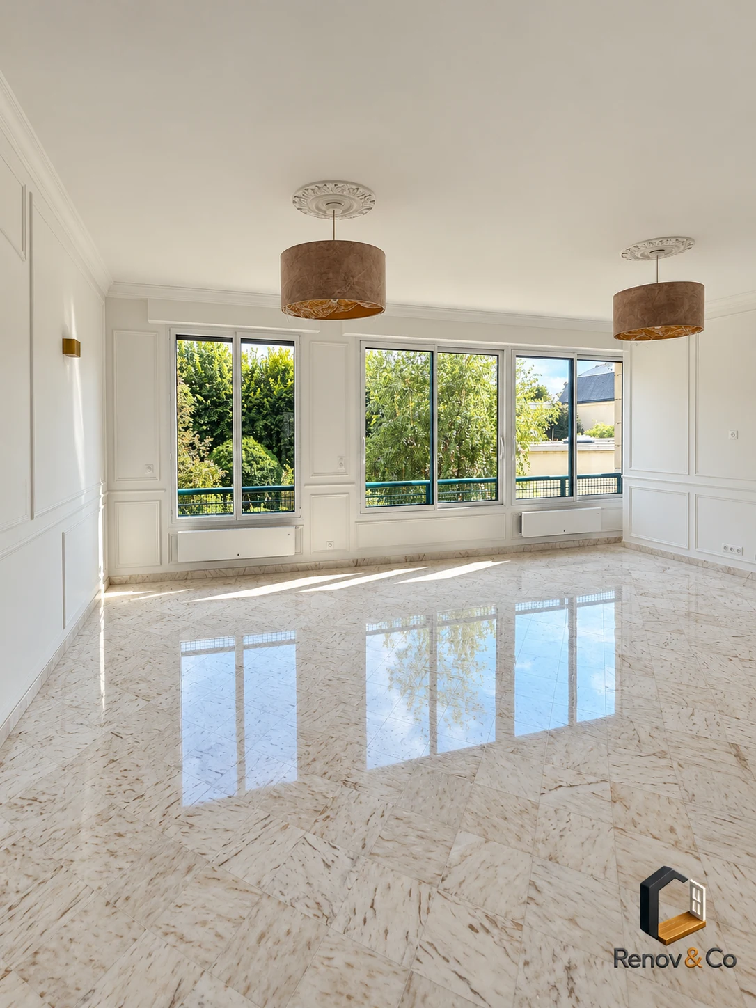 Pièce de vie lumineuse et fenêtres remplacées — appartement à Saint-Germain-en-Laye