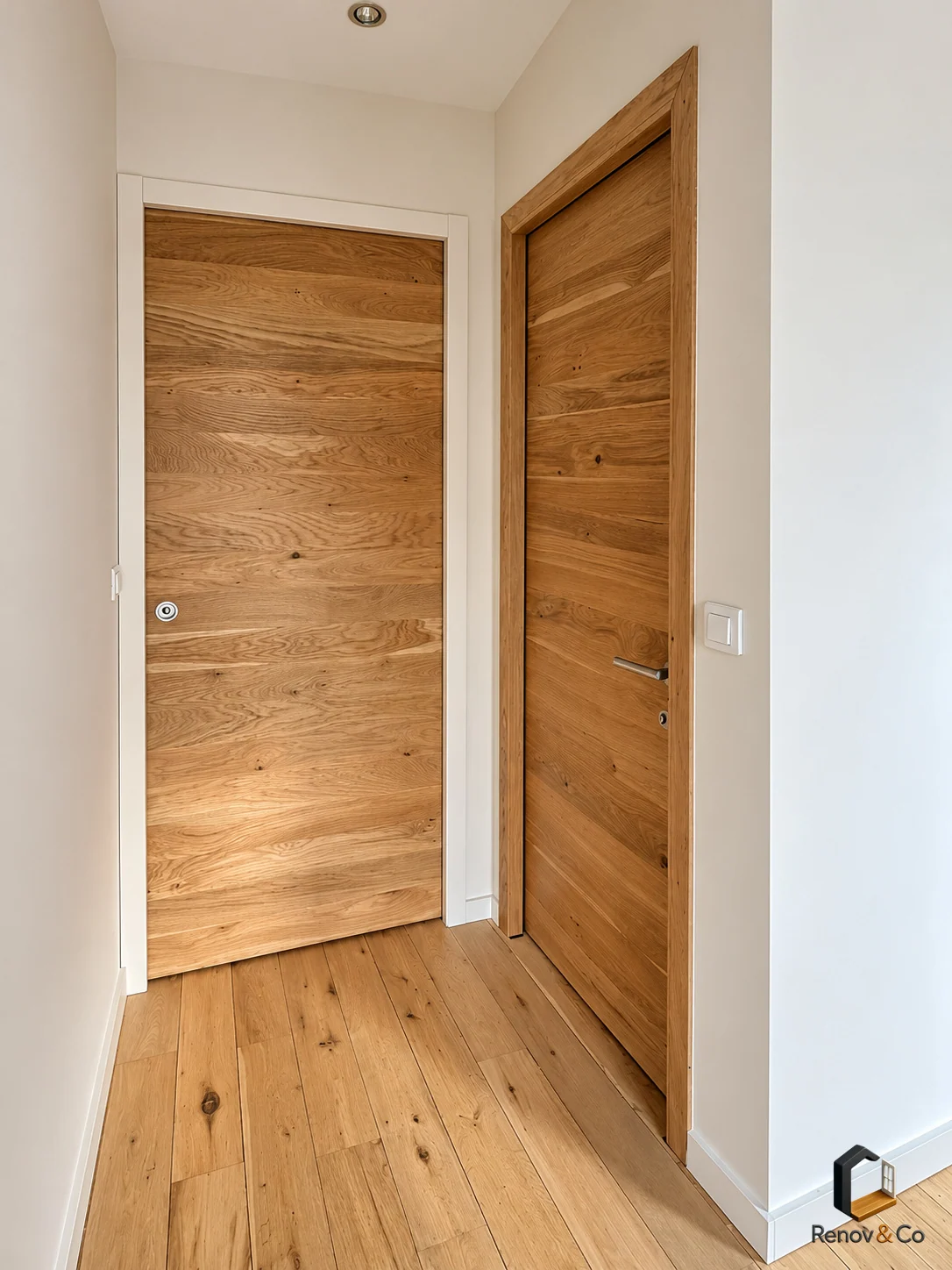 Portes et parquet en bois — maison à Meudon