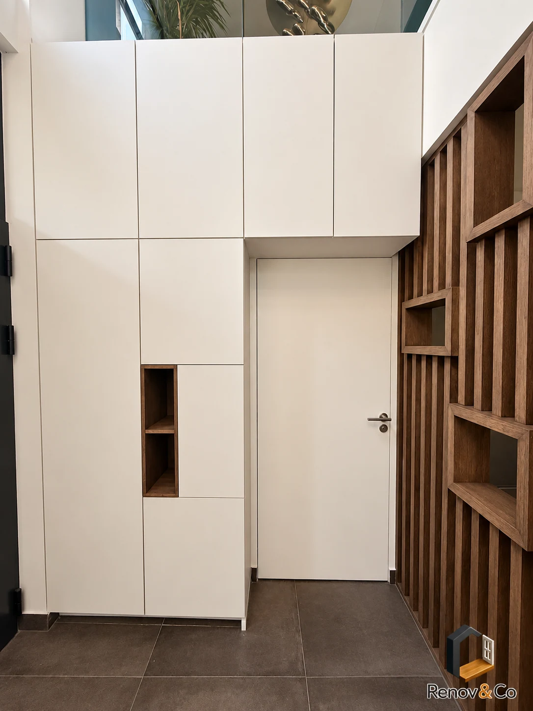 Agencements intégrés et claustra en bois — Maisons-Laffitte